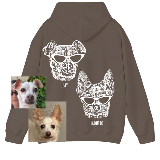 Custom Hoodie - 2 Dogs