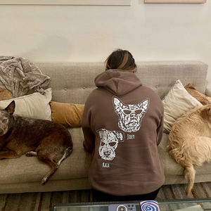 Custom Hoodie - 2 Dogs